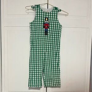 Green 3T Jumper with Nutcracker Applique